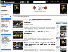 Tablet Screenshot of lamborghini.tuning.sk