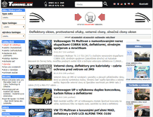 Tablet Screenshot of deflektory.tuning.sk