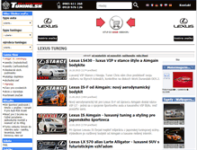 Tablet Screenshot of lexus.tuning.sk